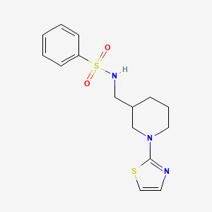N-((1-(thiazol-2-yl)piperidin-3-yl)methyl)benzenesulfonamide