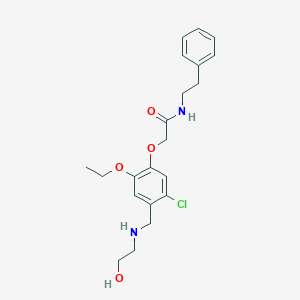 2-(5-chloro-2-ethoxy-4-{[(2-hydroxyethyl)amino]methyl}phenoxy)-N-(2-phenylethyl)acetamide