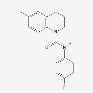 molecular formula C17H17ClN2O B2831900 N-(4-chlorophenyl)-6-methyl-3,4-dihydro-1(2H)-quinolinecarboxamide CAS No. 894400-30-7