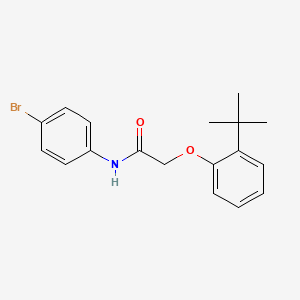 molecular formula C18H20BrNO2 B2831905 N-(4-溴苯基)-2-(2-叔丁基苯氧基)乙酰胺 CAS No. 304892-88-4