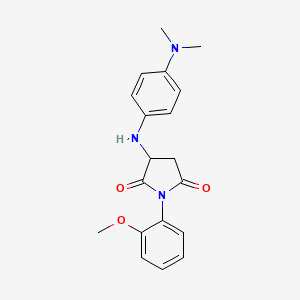 3-((4-(Dimethylamino)phenyl)amino)-1-(2-methoxyphenyl)pyrrolidine-2,5-dione