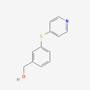 [3-[(Pyridin-4-yl)thio]phenyl]methanol