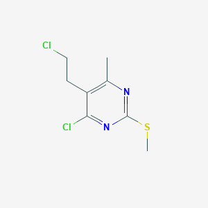 4-Chloro-5-(2-chloroethyl)-6-methyl-2-(methylthio)pyrimidine
