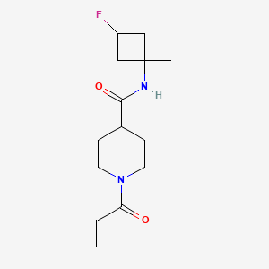 N-(3-Fluoro-1-methylcyclobutyl)-1-prop-2-enoylpiperidine-4-carboxamide