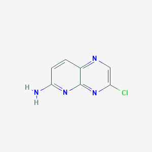 molecular formula C7H5ClN4 B2831965 3-氯吡啶并[2,3-b]吡嗪-6-胺 CAS No. 936760-62-2