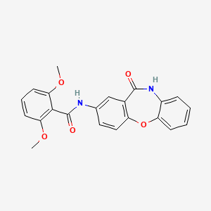 2,6-dimethoxy-N-(11-oxo-10,11-dihydrodibenzo[b,f][1,4]oxazepin-2-yl)benzamide