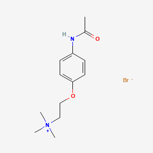molecular formula C13H21BrN2O2 B2831974 2-(4-乙酰氨基苯氧基)-N,N,N-三甲基乙酸铵 溴化物 CAS No. 855945-03-8