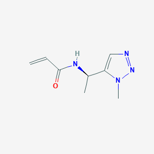 N-[(1R)-1-(3-Methyltriazol-4-yl)ethyl]prop-2-enamide
