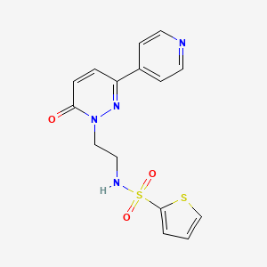 N-(2-(6-oxo-3-(pyridin-4-yl)pyridazin-1(6H)-yl)ethyl)thiophene-2-sulfonamide