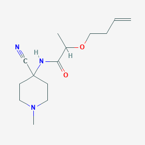 2-(but-3-en-1-yloxy)-N-(4-cyano-1-methylpiperidin-4-yl)propanamide