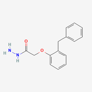 molecular formula C15H16N2O2 B2832003 2-(2-Benzylphenoxy)acetohydrazide CAS No. 379727-10-3