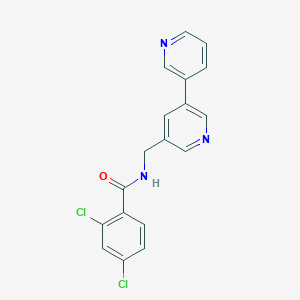 N-([3,3'-bipyridin]-5-ylmethyl)-2,4-dichlorobenzamide