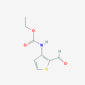 molecular formula C8H9NO3S B2832014 Ethyl N-(2-formylthiophen-3-yl)carbamate CAS No. 122805-79-2