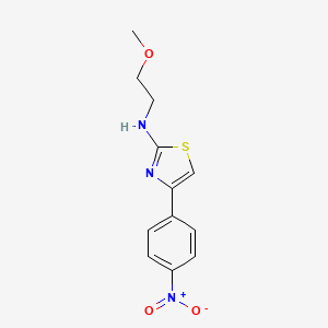 N-(2-methoxyethyl)-4-(4-nitrophenyl)-1,3-thiazol-2-amine