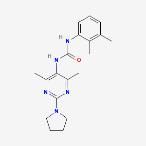 1-(4,6-Dimethyl-2-(pyrrolidin-1-yl)pyrimidin-5-yl)-3-(2,3-dimethylphenyl)urea