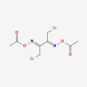 molecular formula C8H10Br2N2O4 B2832041 (2Z,3Z)-1,4-dibromobutane-2,3-dione O,O-diacetyl dioxime CAS No. 370071-74-2