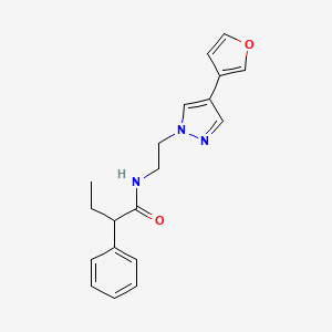 N-(2-(4-(furan-3-yl)-1H-pyrazol-1-yl)ethyl)-2-phenylbutanamide
