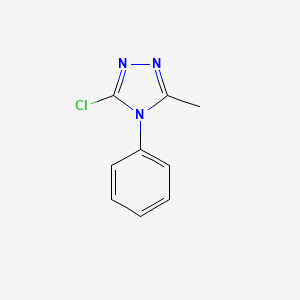molecular formula C9H8ClN3 B2832060 3-chloro-5-methyl-4-phenyl-4H-1,2,4-triazole CAS No. 1019032-00-8