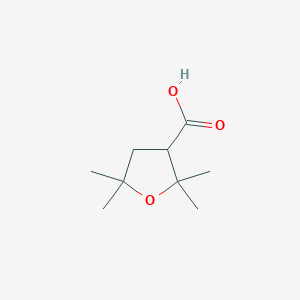 molecular formula C9H16O3 B2832067 2,2,5,5-四甲氧杂环戊烷-3-羧酸 CAS No. 1536314-14-3