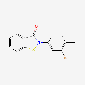 2-(3-Bromo-4-methylphenyl)-1,2-benzothiazol-3-one