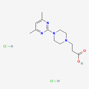 3-(4-(4,6-Dimethylpyrimidin-2-yl)piperazin-1-yl)propanoic acid dihydrochloride