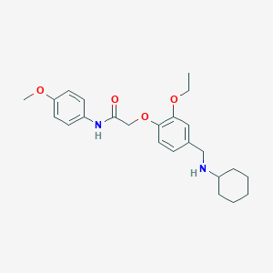 2-{4-[(cyclohexylamino)methyl]-2-ethoxyphenoxy}-N-(4-methoxyphenyl)acetamide