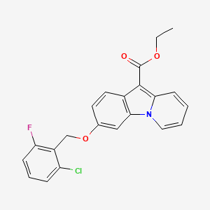 Ethyl 3-[(2-chloro-6-fluorobenzyl)oxy]pyrido[1,2-a]indole-10-carboxylate