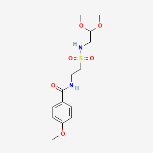 N-[2-(2,2-dimethoxyethylsulfamoyl)ethyl]-4-methoxybenzamide