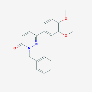 6-(3,4-Dimethoxyphenyl)-2-[(3-methylphenyl)methyl]pyridazin-3-one