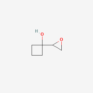 molecular formula C6H10O2 B2832131 1-(环氧丙烷-2-基)环丁醇 CAS No. 1423078-70-9