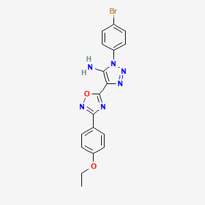 1-(4-bromophenyl)-4-(3-(4-ethoxyphenyl)-1,2,4-oxadiazol-5-yl)-1H-1,2,3-triazol-5-amine
