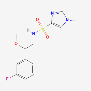 N-(2-(3-fluorophenyl)-2-methoxyethyl)-1-methyl-1H-imidazole-4-sulfonamide
