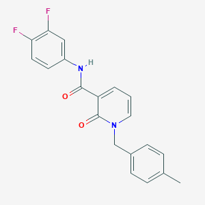 molecular formula C20H16F2N2O2 B2832158 N-(3,4-difluorophenyl)-1-(4-methylbenzyl)-2-oxo-1,2-dihydropyridine-3-carboxamide CAS No. 899948-07-3