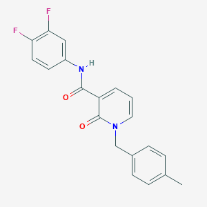 N-(3,4-difluorophenyl)-1-[(4-methylphenyl)methyl]-2-oxo-1,2-dihydropyridine-3-carboxamide