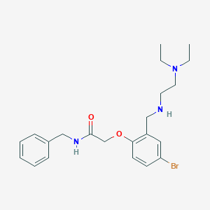 N-benzyl-2-[4-bromo-2-({[2-(diethylamino)ethyl]amino}methyl)phenoxy]acetamide