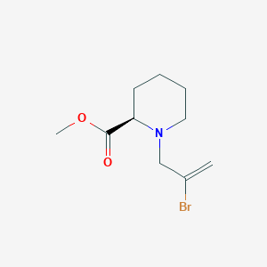 molecular formula C10H16BrNO2 B2832163 methyl (2R)-1-(2-bromoprop-2-en-1-yl)piperidine-2-carboxylate CAS No. 1568079-65-1
