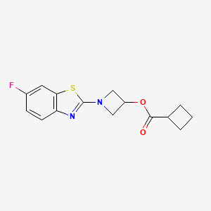 1-(6-Fluorobenzo[d]thiazol-2-yl)azetidin-3-yl cyclobutanecarboxylate