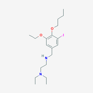 molecular formula C19H33IN2O2 B283217 N-(4-butoxy-3-ethoxy-5-iodobenzyl)-N-[2-(diethylamino)ethyl]amine 