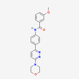 3-methoxy-N-(4-(6-morpholinopyridazin-3-yl)phenyl)benzamide