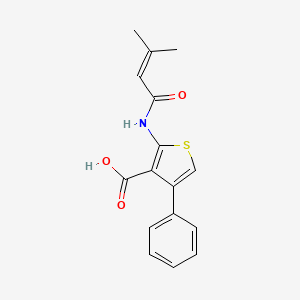 2-(3-methylbut-2-enamido)-4-phenylthiophene-3-carboxylic acid