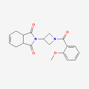 2-(1-(2-methoxybenzoyl)azetidin-3-yl)-3a,4,7,7a-tetrahydro-1H-isoindole-1,3(2H)-dione