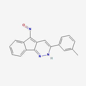 molecular formula C18H13N3O B2832196 3-(3-methylphenyl)-5H-indeno[1,2-c]pyridazin-5-one oxime CAS No. 860787-95-7