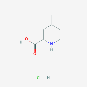 molecular formula C7H14ClNO2 B2832210 4-甲基哌啶-2-羧酸盐酸盐 CAS No. 66937-92-6