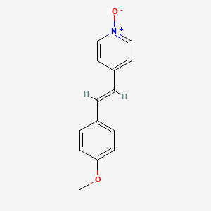 molecular formula C14H13NO2 B2832215 4-[(E)-2-(4-Methoxyphenyl)ethenyl]pyridin-1-ium-1-olate CAS No. 223439-43-8