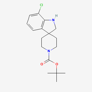 tert-Butyl 7-chloro-1,2-dihydrospiro[indole-3,4'-piperidine]-1'-carboxylate