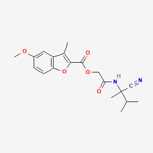 [(1-Cyano-1,2-dimethylpropyl)carbamoyl]methyl 5-methoxy-3-methyl-1-benzofuran-2-carboxylate