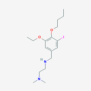 molecular formula C17H29IN2O2 B283223 N-(4-butoxy-3-ethoxy-5-iodobenzyl)-N-[2-(dimethylamino)ethyl]amine 