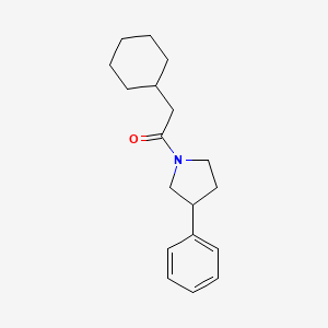 2-Cyclohexyl-1-(3-phenylpyrrolidin-1-yl)ethanone