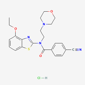 4-cyano-N-(4-ethoxybenzo[d]thiazol-2-yl)-N-(2-morpholinoethyl)benzamide hydrochloride