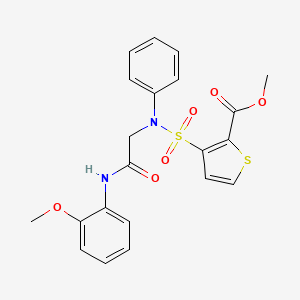 Methyl 3-[{2-[(2-methoxyphenyl)amino]-2-oxoethyl}(phenyl)sulfamoyl]thiophene-2-carboxylate